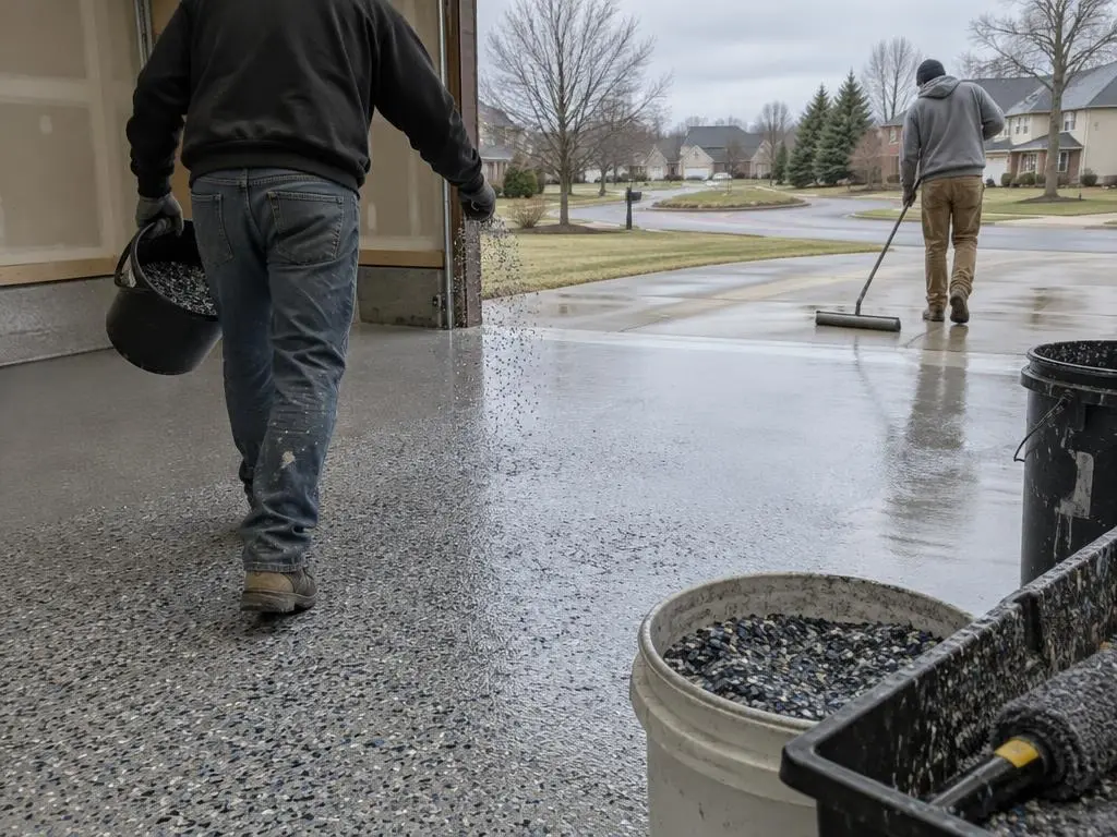 Flake Epoxy Floors in Carmel, IN